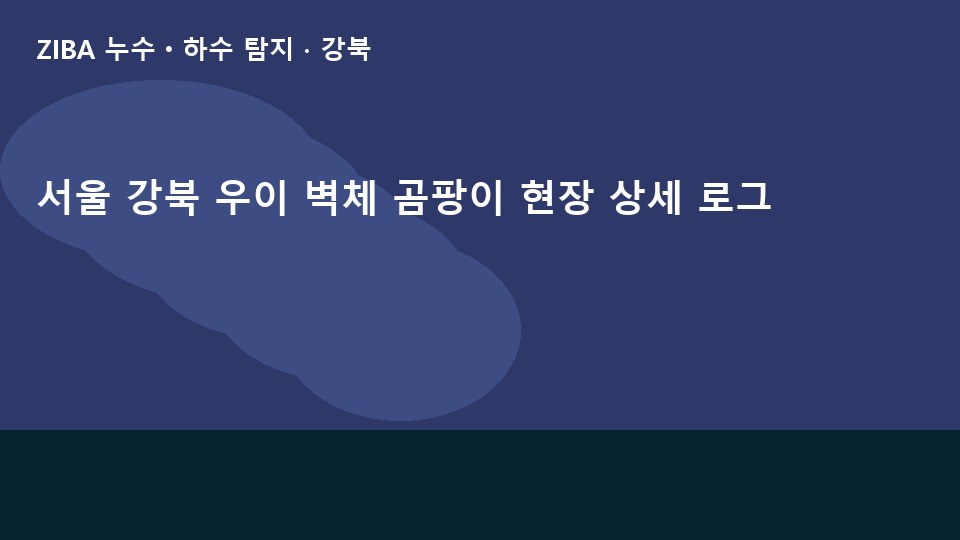 서울 강북 우이 벽체 곰팡이 현장 상세 로그